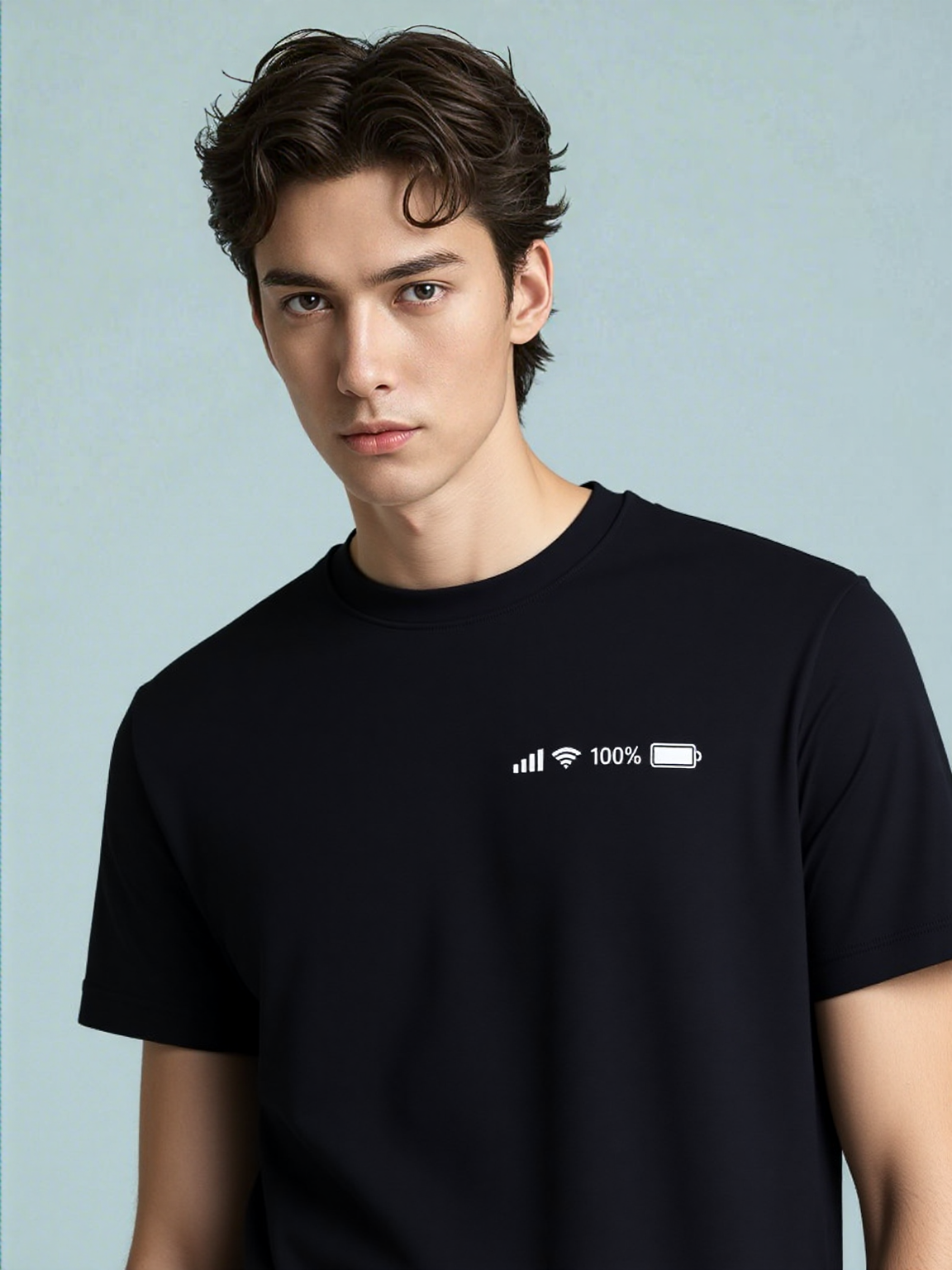 T-shirt chargé à pleine capacité avec WIFI